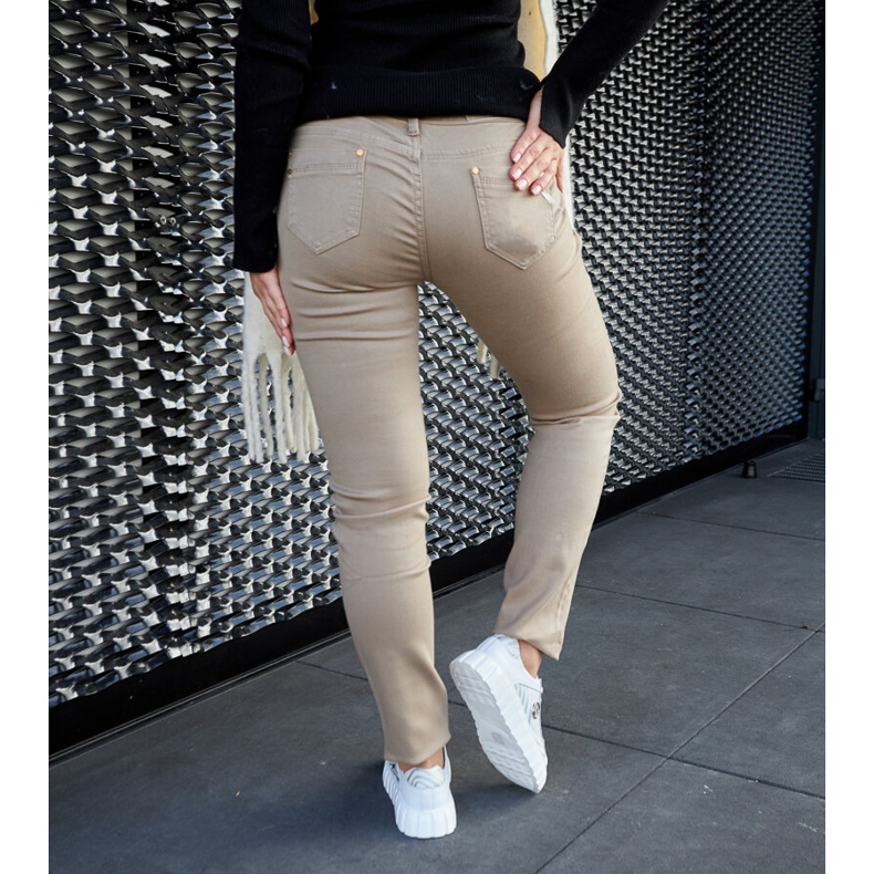 Tenisi albi din piele pe platformă 2