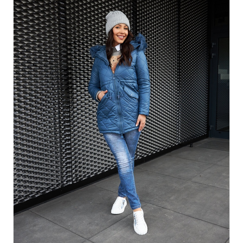 Tenisi din piele alb si albastru 2 Tenisi din piele alb si albastru 2