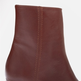 Marco Shoes Botine din piele Rosie maro 1 Marco Shoes Botine din piele Rosie maro 1