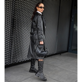 Lucrători Montepiano cu șireturi înalte de culoare neagră negru 1