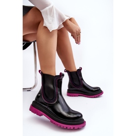 Cizme Chelsea din piele de damă Maciejka 06199 Negru 1 Cizme Chelsea din piele de damă Maciejka 06199 Negru 1