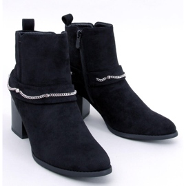 Botine de piele intoarsa neagra Athing negru 1