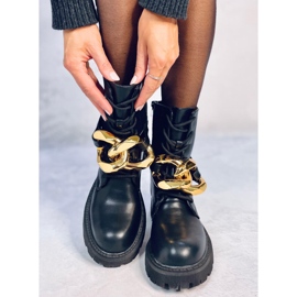 Cizme cu șireturi Barkley Black negru 1