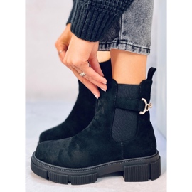 Cizme Chelsea dama Chance Black negru 1