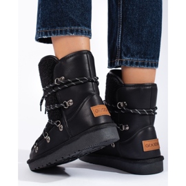 Cizme de zăpadă de damă shelovet negre calde negru 1