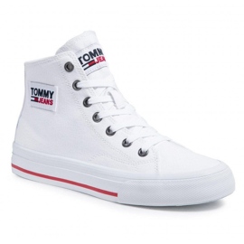 Tommy Hilfiger Pantofi Tommy Jeans Midcut Vulc M EN0EN01370-YBR alb 1