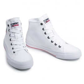 Tommy Hilfiger Pantofi Tommy Jeans Midcut Vulc M EN0EN01370-YBR alb 2