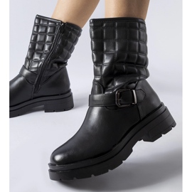 Botine negre matlasate Bluffs negru 1