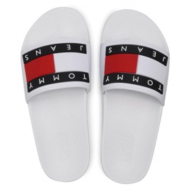 Tommy Hilfiger Slapi Tommy Jeans Flag Pool Slide W EN0EN01378-YBR alb 4
