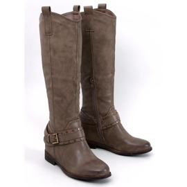 Cizme cu pană ascunse Watson Khaki bej 1