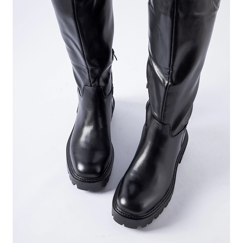 Cizme Keauhou izolate negre negru 1