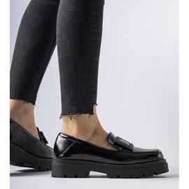 Mocasini negri cu strasuri de la Clarks negru 1