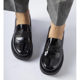 Pompe lacuite negre cu toc Harrisburg negru 1