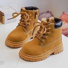 Cizme pentru copii Camel Bansi Trapper cu fermoar maro 1