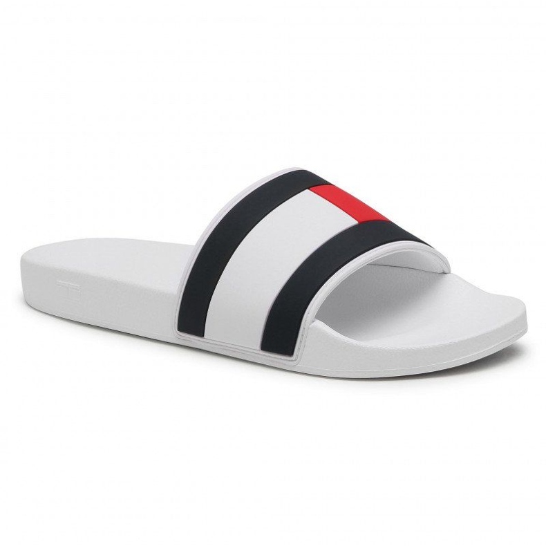 Șlapi Tommy Hilfiger Essential Flag Pool Slide M FM0FM03484-YBR alb 1