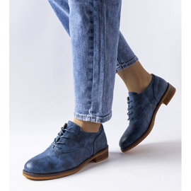 Pantofi albaștri LS5379 Taupe albastru 1
