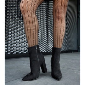 Botine Borgetto din piele ecologică neagră negru 1