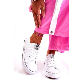 Adidași pentru femei Big Star Openwork White FF274024 alb 1