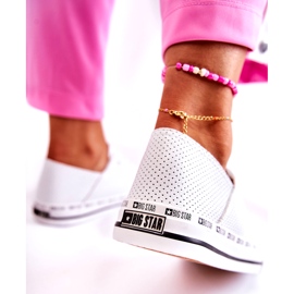Adidași pentru femei Big Star Openwork White FF274024 alb 2
