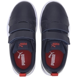 Pantofi copii Puma Courtflex v2 V Ps bleumarin și alb 371543 01 1
