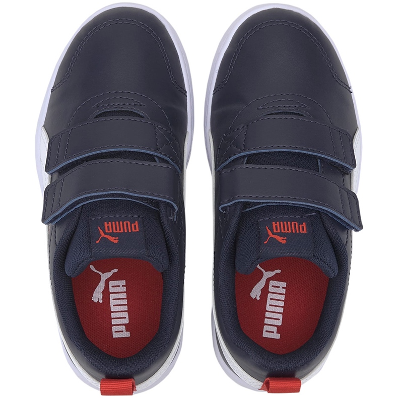 Pantofi copii Puma Courtflex v2 V Ps bleumarin și alb 371543 01 1
