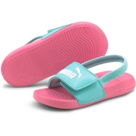 Sandale copii Puma Popcat 20 Backstrap Ac roz 380555 08 albastru 3