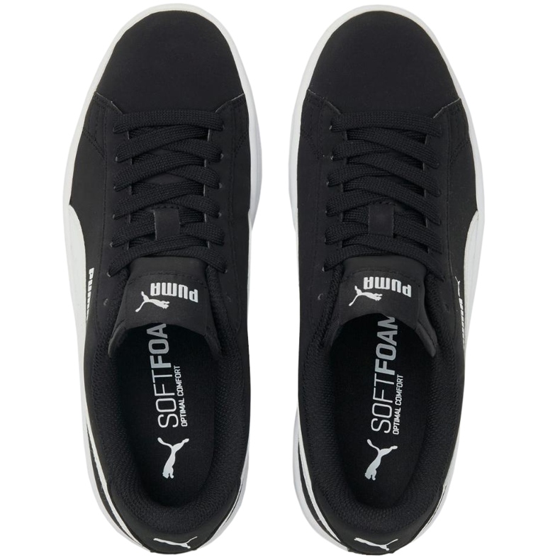 Pantofi copii Puma Smash v2 Buck negri 365182 34 negru 1