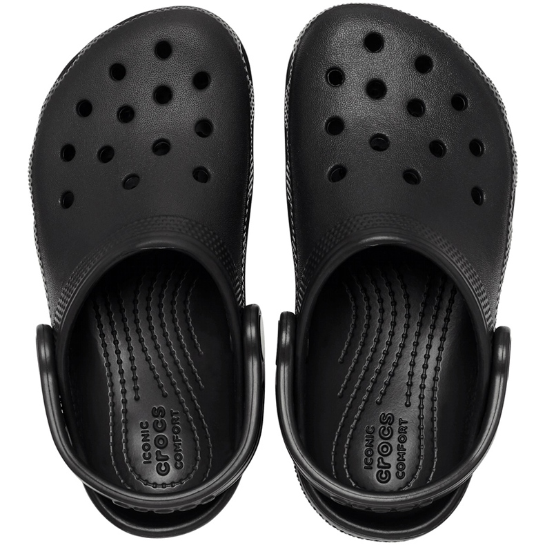 Saboți copii Crocs Kids Classic Clog, negri 206991 001 negru 2