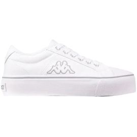 Pantofi de dama Kappa Boron Low Pf alb si argintiu 243162 1015 1