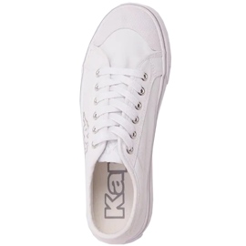 Pantofi de dama Kappa Boron Low Pf alb si argintiu 243162 1015 2