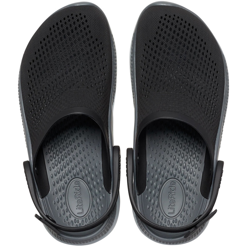 Saboți Crocs LiteRide 360 ​​​​Clog negru și gri 206708 0DD 2