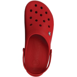 Saboți Crocs Crocband Clog roșu-gri 11016 6EN 2
