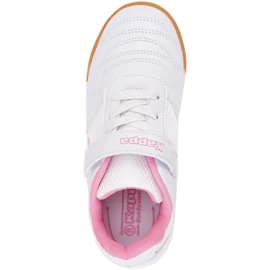 Pantofi copii Kappa Damba K alb-roz 260765K 1021 2