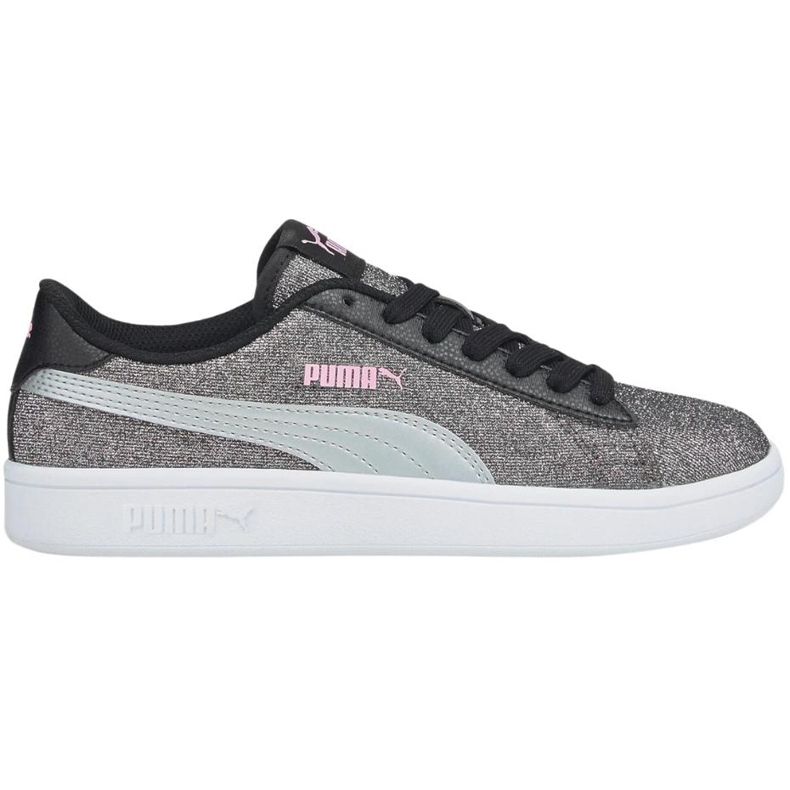 Pantofi copii Puma Smash v2 Glitz Glam argintiu 367377 26 1