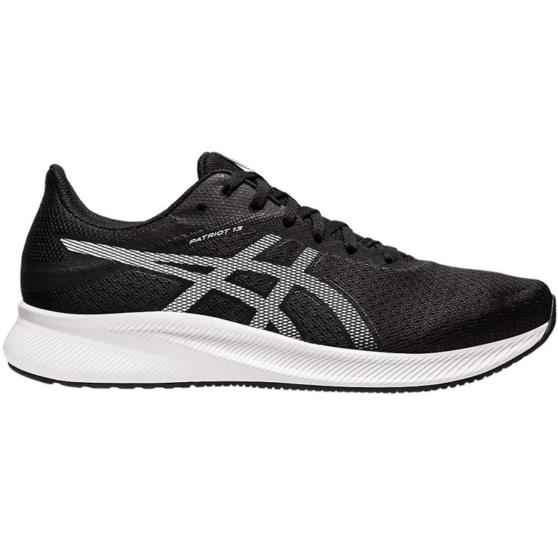 Pantofi de alergare pentru bărbați Asics Patriot 13 alb-negru 1011B485 001 1