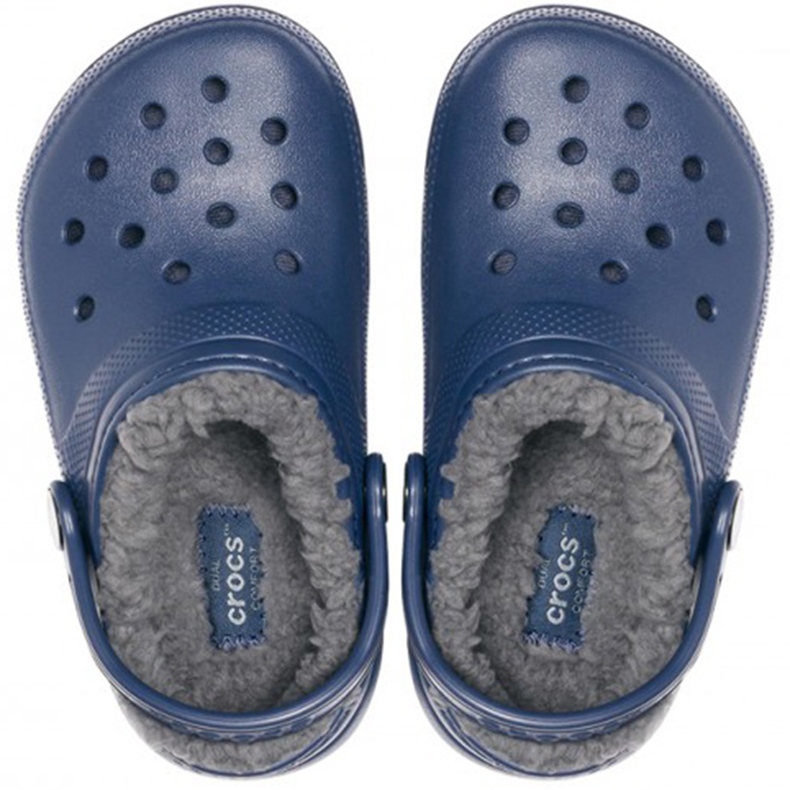 Saboți pentru copii Crocs Lined Clog, bleumarin 207009 459 2