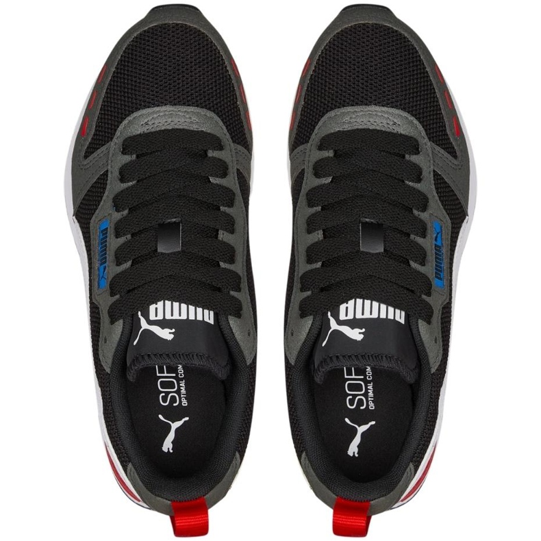 Pantofi pentru copii Puma R78 Jr negru-gri-albastru 373616 29 2