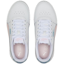 Pantofi copii Puma Carina 2.0 Jr alb-roz 386185 05 2