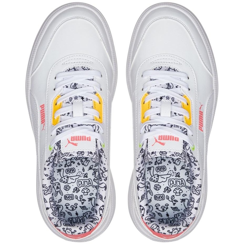 Pantofi dama Puma Tori Me Happy alb 386384 01 2