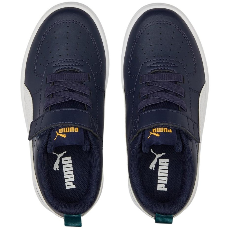 Pantofi copii Puma Rickie Ac Ps, bleumarin si alb 385836 07 albastru 2