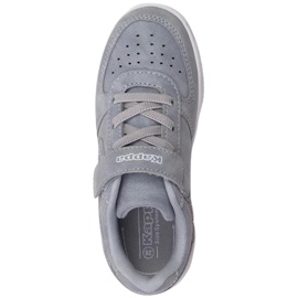 Pantofi pentru copii Kappa Bash gri-alb 260852SCK 6510 2