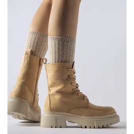 Cizme maro cu talpă Riel masivă 1