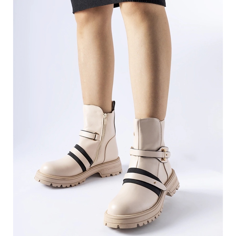 Cizme izolate bej Laderoute 1