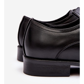 Pantofi din piele pentru bărbați Harene negru 2