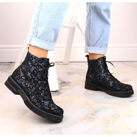 Cizme confortabile din piele izolata Rieker W RKR637 multicolor 2