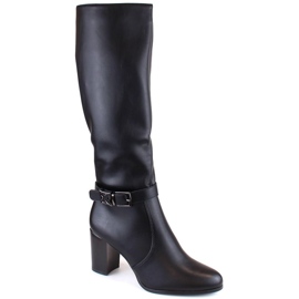 Cizme izolate cu toc inalt Sergio Leone W SK427A, negre negru 1
