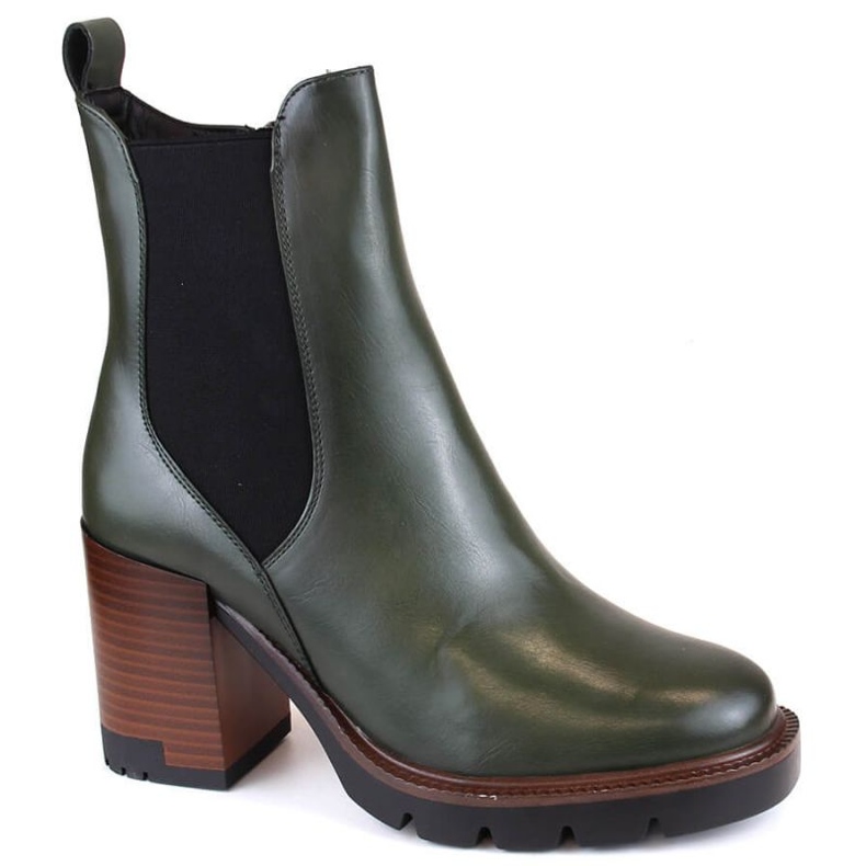 Botine izolate Potocki W WOL199 verde 1