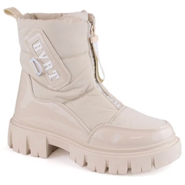 Cizme de zăpadă izolate cu fermoar Filippo W PAW498B, bej 1