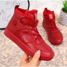Pantofi izolați Big Star GG374042 INT1435C roșu 1