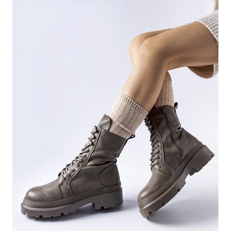 Cizme gri cu protector Zacharie 1 Cizme gri cu protector Zacharie 1